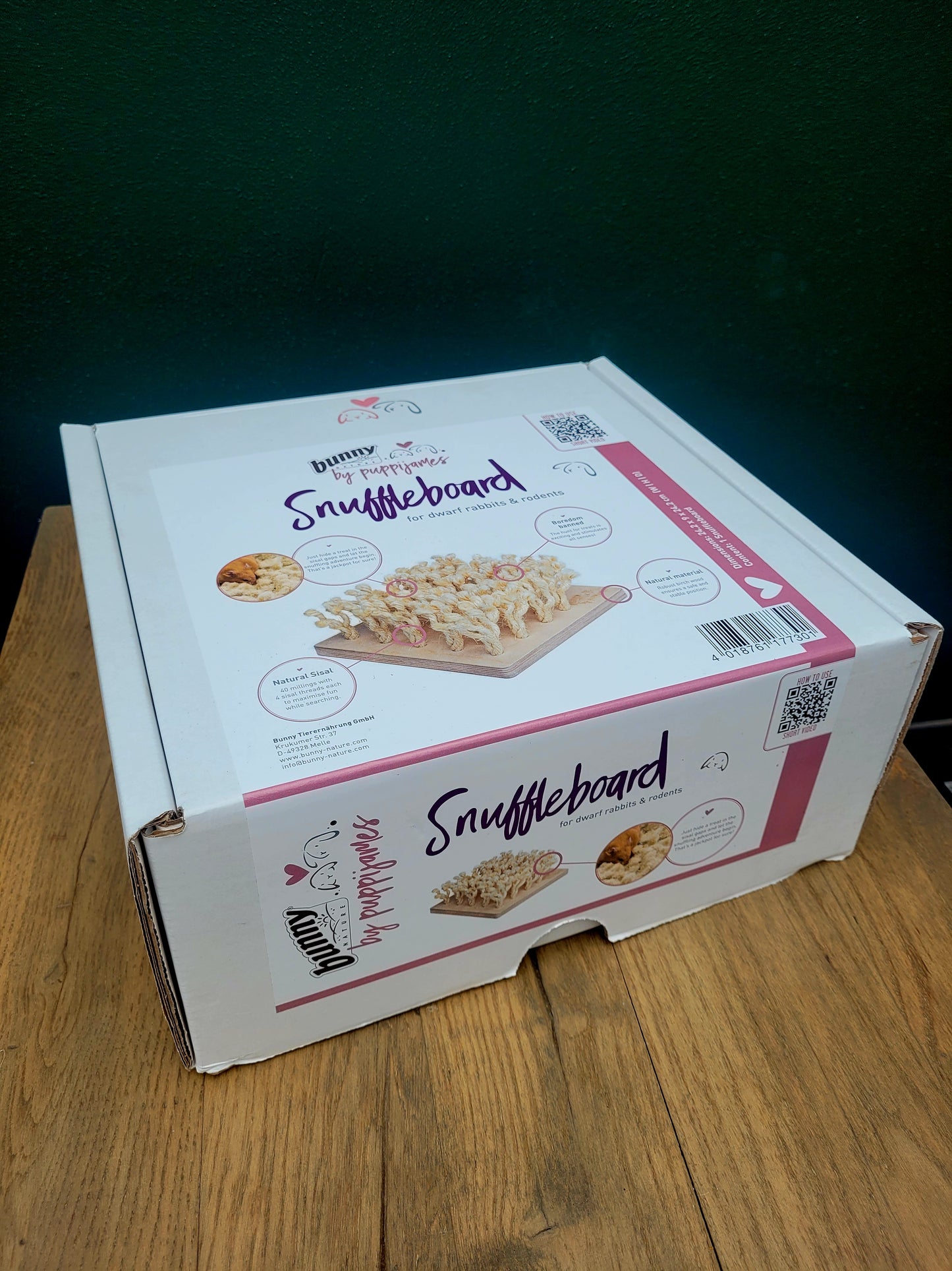 Snuffelbord van BunnyNature hersenwerk voor konijnen en cavia's
